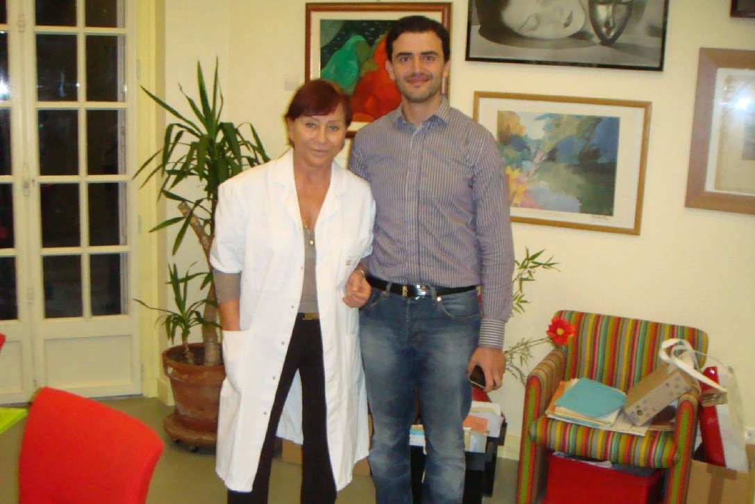 Avec mon mentor en chirurgie orbito-palpébrale, le Dr Darina KRASTINOVA.